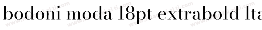 bodoni moda 18pt extrabold ltalic字体转换